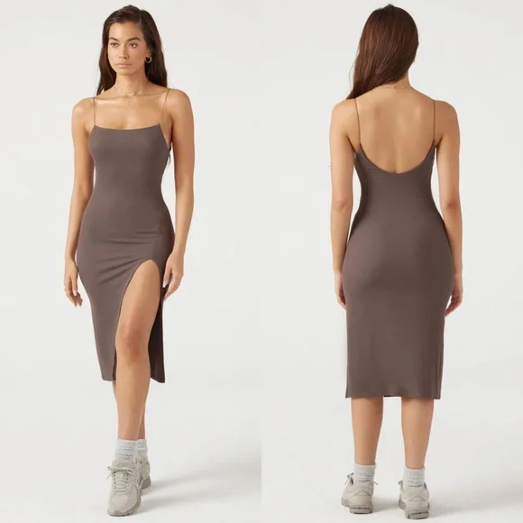 Joah Brown | Dresses | Joah Brown Strappy Slit Dress Mauve Rib Sm Nwt | Poshmark Joah Brown | Dresses | Joah Brown Strappy Slit Dress Mauve Rib Sm Nwt | Poshmark